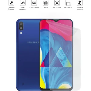Kip GSM Samsung Galaxy M10 Ekran Koruyucu Tam Kaplayan Esnek Kırılmaz Nano Temperli