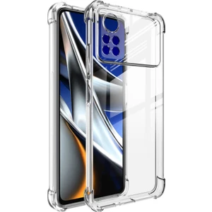 Caseart Xiaomi Poco X4 Pro Kapak Kamera Korumalı Antişok Airbag Köşe Korumalı Silikon Şeffaf Kılıf