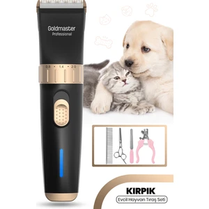 Kırpık 10 In 1 Ayarlanabilir Şarjlı Kedi Köpek Tıraş Makinesi Pet Evcil Hayvan Tüy Kesme Aparatlı