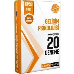 Pegem Akademi Yayıncılık 2023 KPSS Eğitim Bilimleri Gelişim Psikolojisi 20 Deneme