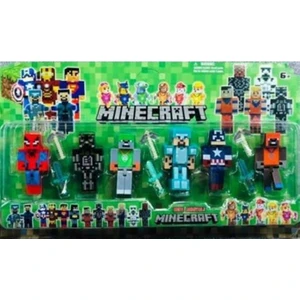 Dzc Kuzenler Avm Minecraft 6 Lı Figür Batmen Kaptan Karakter Oyuncaklar