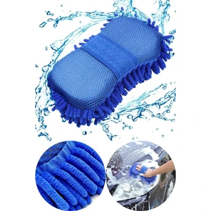 Mikrofiber Araba Yıkama Eldiveni Süngeri Temizleme Oto Bakım Yıkama Bezi Havlu