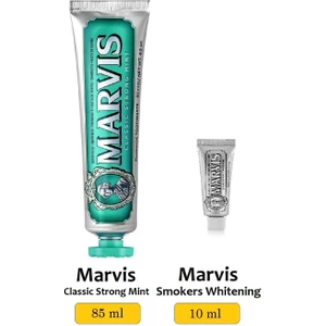 Classic Strong Mint Diş Macunu 85 Ml Smokers Whitening Mint Diş Macunu 10 Ml