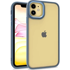 Apple iPhone 11 Kılıf Kamera Nikelaj Kenar Renkli Kapak