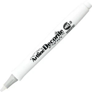 : Decorite Chisel Type Kesik Uçlu Marker : 3,00 mm : Beyaz
