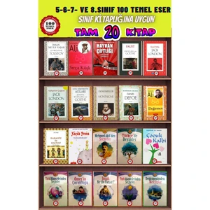 Ortaokul-Lise Sınıf Kitaplığına Uygun 100 Temel Eser 20'li Set