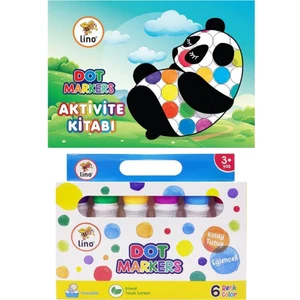 Dot Markers Yıkanabilir 6'lı + Aktivite Kitabı