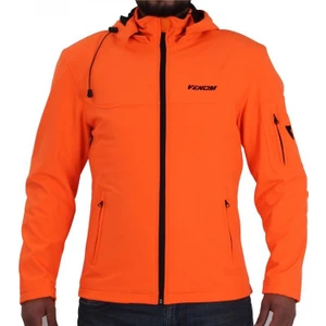 Ceket Jaws Kapşonlu Soft Shell Motosiklet Montu Turuncu - Xl