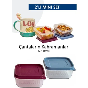 Mini 2'li Saklama Kabı Seti