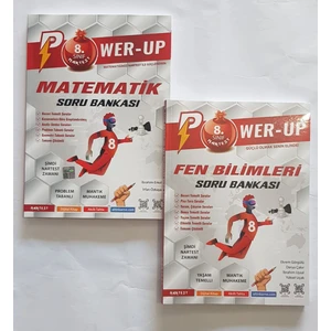Nartest Yayınevi Power Up Serisi 8. Sınıf Fen Bilimleri + Matematiksoru Bankası
