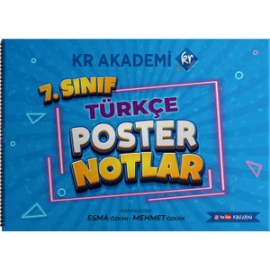 Kr Akademi Yayınları 7. Sınıf Türkçe Poster Notlar (Ciltli)