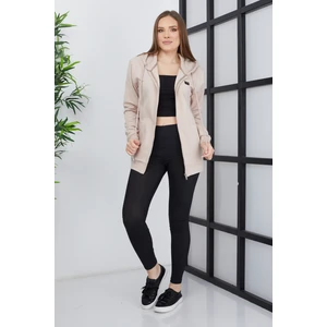 Banada Moda  Fermuarlı Kapüşonlu Sweatshirt