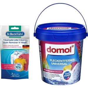 Dr.Beckmann Yıkamada Leke Çıkarıcı Doypack + Domol Renklilere Özel Oxi Güç Leke Çıkarıcı 750 gr