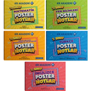 Kr Akademi Yayınları 7. Sınıf Poster Notlar Seti