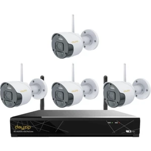 Cenova Dayzip DZ7408W Kit Sesli Ip 4 Kameralı Set 8'li Cihaz