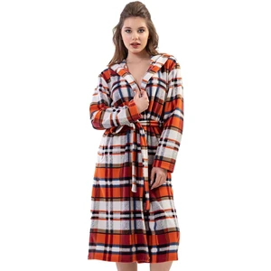 VİENETTA 201006-8758 BAYAN KAPÜŞONLU POLAR KAHVE SABAHLIK