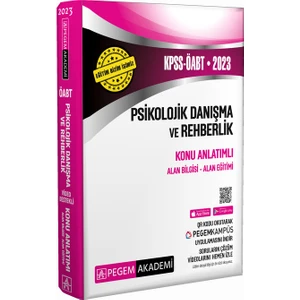 Pegem Akademi Yayıncılık 2023 KPSS ÖABT Psikolojik Danışma ve Rehberlik Konu Anlatımlı