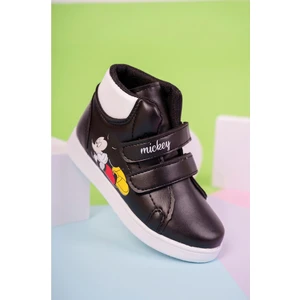 Gimer Avm Baskılı Siyaha Beyaz Taban Cırtlı Çocuk Bot