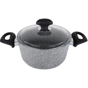 Granit Gri Derin Tencere - 20 cm