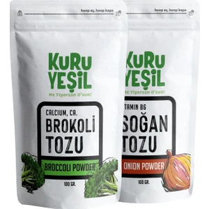 Soğan Tozu  - Brokoli Tozu  - Dried Vegetables Powder - Kuru Sebze Tozları -  Yerli Üretim - 200 gr