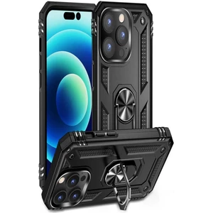 Apple iPhone 14 Pro Max Kılıf Yüzüklü Standlı Manyetikli Armor Zırh