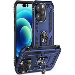 Apple iPhone 14 Pro Max Kılıf Yüzüklü Standlı Manyetikli Armor Zırh