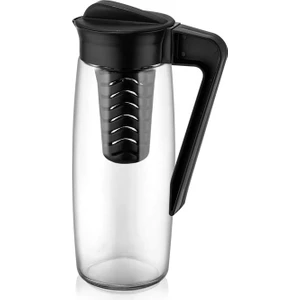 Qlux Ideas Sürahi Detoks Oval 1600 cc Siyah