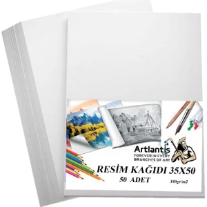 Resim Kağıdı 35X50 50 Li 100 gr 1 Paket 35*50 Resim Kartonu