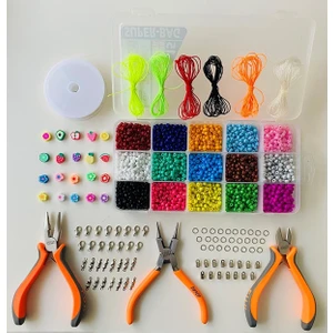 Yağmur Gökçe No:60 Kutulu Penseli Kapsamlı Hobi Seti ( 3 Pense - Kum Boncuk - Fimo )
