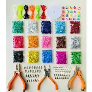 Yağmur Gökçe No:61 Penseli Kapsamlı Hobi Seti ( 3 Pense - Kum Boncuk - Fimo )