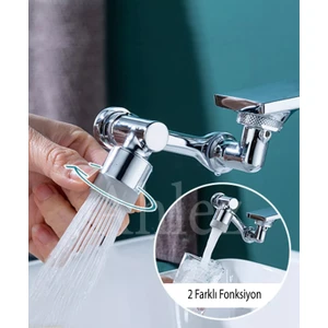 1080 Derece Dönebilen Batarya Musluk Başlığı Krom Kaplama Batarya Musluk Başlığı