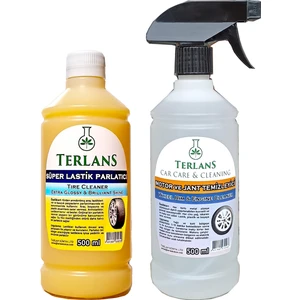 Terlans Jant Temizleyici ve Lastik Parlatıcı Jel 2 x 500 ml + Uygulama Süngeri