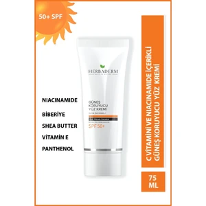 Suya Dayanıklı Güneş Koruyucu Yüz Kremi Uva + Uvb (50+Spf) 75 Ml