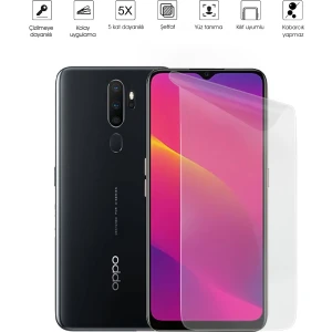 Kip GSM Oppo A5 2020 Ekran Koruyucu Tam Kaplayan Esnek Kırılmaz Nano Temperli