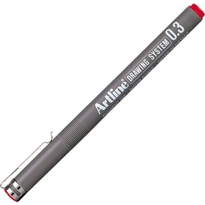 : Drawing System Teknik Çizim Kalemi : 0,3 mm : Kırmızı