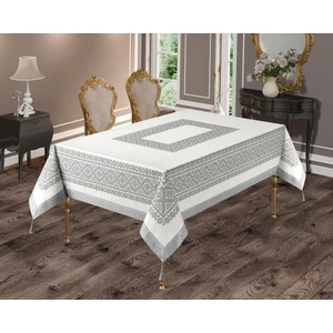 Pusula Home Kristal Gri Kolay Temizlenebilir Leke Tutmaz Dertsiz Masa Örtüsü