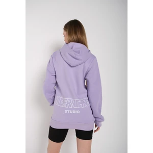 Kadın Mad For Nothing Baskılı Oversize Kapüşonlu Sweatshirt
