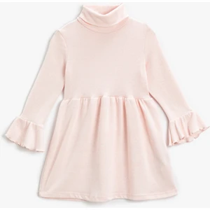 Triko Elbise Balıkçı Yaka