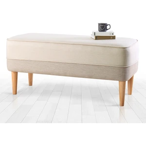Lorence Home Randler Bench Puf - Krem