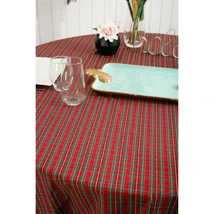 Nt Handmade Kırmızı Yeşil Kareli 160 x 130 cm Masa Örtüsü - Mutfak Konsepti Piknik Kamp Için Sofra Örtüsü