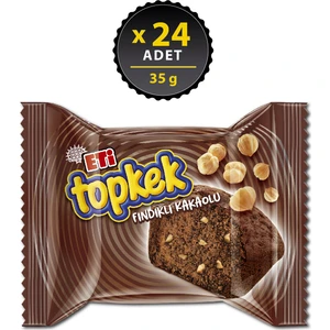 Topkek Fındıklı Kakaolu Kek 35 g x 24 Adet