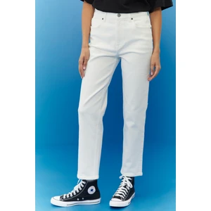 Kadın Carol Cropped Straight Fit Yüksek Bel Jean Kot Pantolon