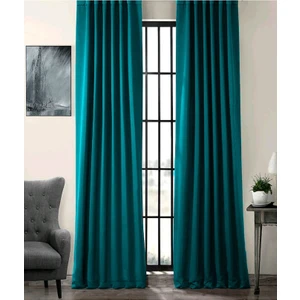 Blackout (Karartma) Fon Perde-Güneşlik Pilesiz Extraforlu Düz Dikim Petrol