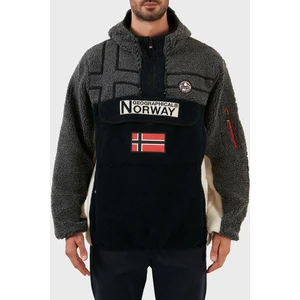 Norway Geographical Yumuşak Dokulu Soğuğa Dayanıklı Kapüşonlu Polar Erkek Polar Rıakolo