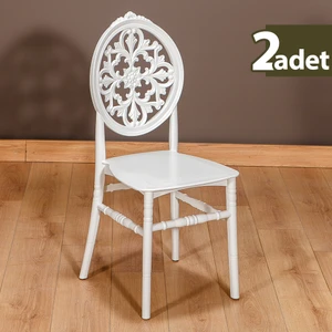 2 Adet Venüs Mutfak Sandalye- Beyaz