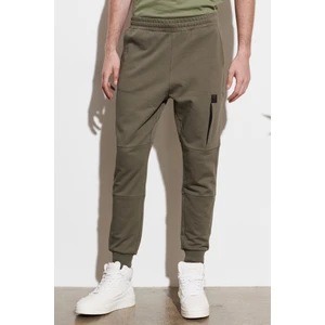 Regular Fit Normal Kesim %100 Pamuk Haki Jogger Eşofman Altı