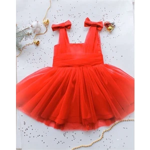 GNL Butik Tasarım Kız Çocuk Fiyonklu Elbise