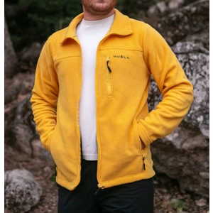 Huğlu Outdoor Sarı Dik Yakalı Polar Hırka
