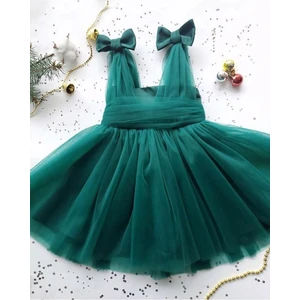 GNL Butik Tasarım Kız Çocuk Fiyonklu Elbise