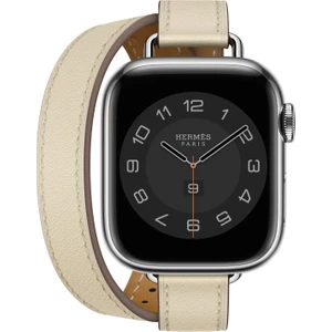Hermes Kordon Double Attelage Apple Watch 38/40/41MM Uyumlu ( Logolu)